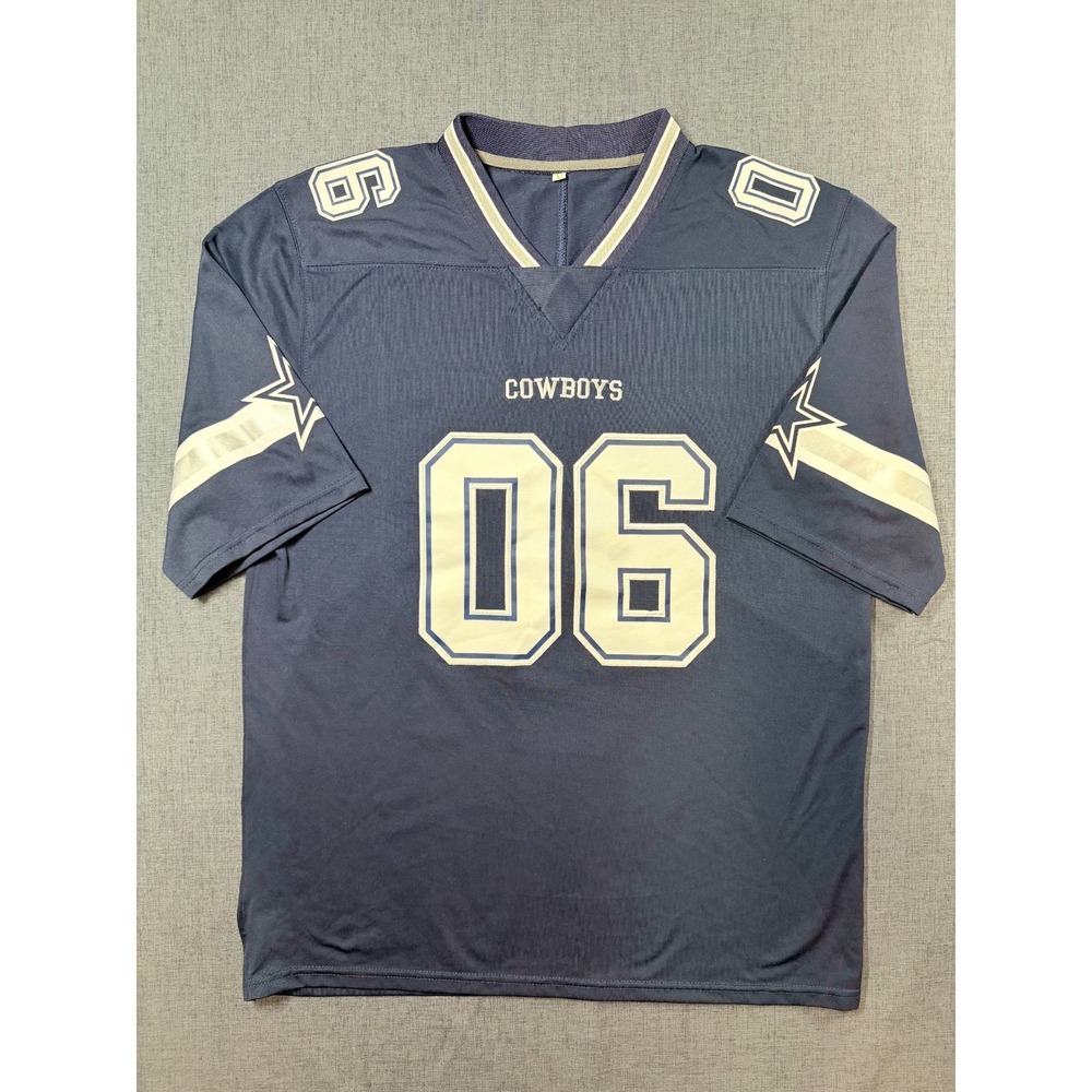 Dallas Cowboys Cedric Wycoff #06 Jersey Mens Large Blue NFL Football